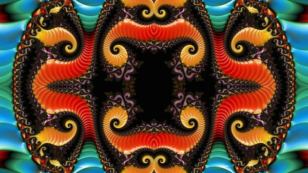 Soyut Bilgisayar Fraktal Tasarımı. Fraktal hiç bitmeyen bir desen. Fraktallar, farklı ölçeklerde kendine benzeyen sonsuz derecede karmaşık kalıplardır. Cep telefonu duvar kağıdı için harika.