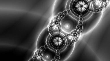 Soyut Bilgisayar Fraktal Tasarımı. Fraktal hiç bitmeyen bir desen. Fraktallar, farklı ölçeklerde kendine benzeyen sonsuz derecede karmaşık kalıplardır. Cep telefonu duvar kağıdı için harika.