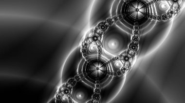 Soyut Bilgisayar Fraktal Tasarımı. Fraktal hiç bitmeyen bir desen. Fraktallar, farklı ölçeklerde kendine benzeyen sonsuz derecede karmaşık kalıplardır. Cep telefonu duvar kağıdı için harika.