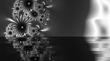 Soyut Bilgisayar Fraktal Tasarımı. Fraktal hiç bitmeyen bir desen. Fraktallar, farklı ölçeklerde kendine benzeyen sonsuz derecede karmaşık kalıplardır. Cep telefonu duvar kağıdı için harika.