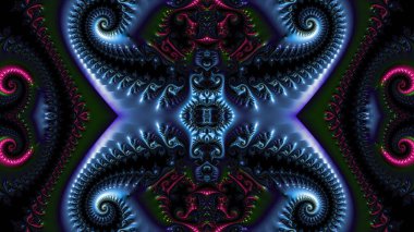 Soyut Bilgisayar Fraktal Tasarımı. Fraktal hiç bitmeyen bir desen. Fraktallar, farklı ölçeklerde kendine benzeyen sonsuz derecede karmaşık kalıplardır. Cep telefonu duvar kağıdı için harika.