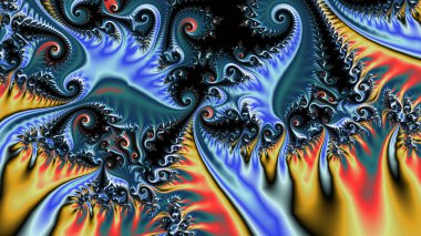 Soyut Bilgisayar Fraktal Tasarımı. Fraktal hiç bitmeyen bir desen. Fraktallar, farklı ölçeklerde kendine benzeyen sonsuz derecede karmaşık kalıplardır. Cep telefonu duvar kağıdı için harika.