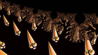 Soyut Bilgisayar Fraktal Tasarımı. Fraktal hiç bitmeyen bir desen. Fraktallar, farklı ölçeklerde kendine benzeyen sonsuz derecede karmaşık kalıplardır. Cep telefonu duvar kağıdı için harika.