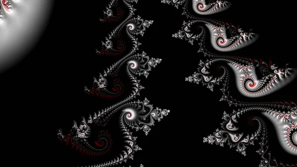 Resumen Diseño Fractal Generado Por Ordenador Fractal Patrón Interminable Los — Foto de Stock