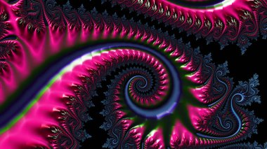 Soyut Bilgisayar Fraktal Tasarımı. Fraktal hiç bitmeyen bir desen. Fraktallar, farklı ölçeklerde kendine benzeyen sonsuz derecede karmaşık kalıplardır. Cep telefonu duvar kağıdı için harika.