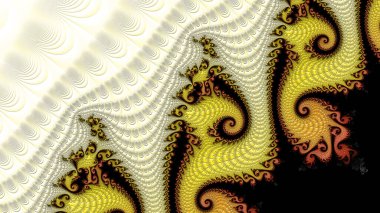 Soyut Bilgisayar Fraktal Tasarımı. Fraktal hiç bitmeyen bir desen. Fraktallar, farklı ölçeklerde kendine benzeyen sonsuz derecede karmaşık kalıplardır. Cep telefonu duvar kağıdı için harika.