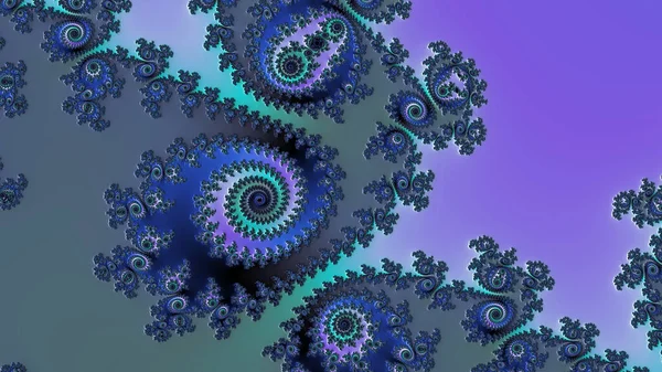 Abstract Computer Generated Fractal Design Fractal Padrão Interminável Fractais São — Fotografia de Stock