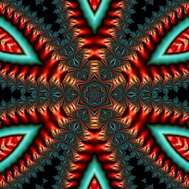 Soyut Bilgisayar Fraktal Tasarımı. Fraktal hiç bitmeyen bir desen. Fraktallar, farklı ölçeklerde kendine benzeyen sonsuz derecede karmaşık kalıplardır. Cep telefonu duvar kağıdı için harika.