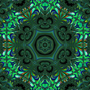 Soyut Bilgisayar Fraktal Tasarımı. Fraktal hiç bitmeyen bir desen. Fraktallar, farklı ölçeklerde kendine benzeyen sonsuz derecede karmaşık kalıplardır. Cep telefonu duvar kağıdı için harika.