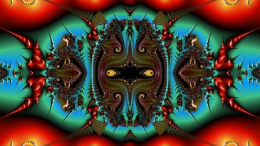 Soyut Bilgisayar Fraktal Tasarımı. Fraktal hiç bitmeyen bir desen. Fraktallar, farklı ölçeklerde kendine benzeyen sonsuz derecede karmaşık kalıplardır. Cep telefonu duvar kağıdı için harika.