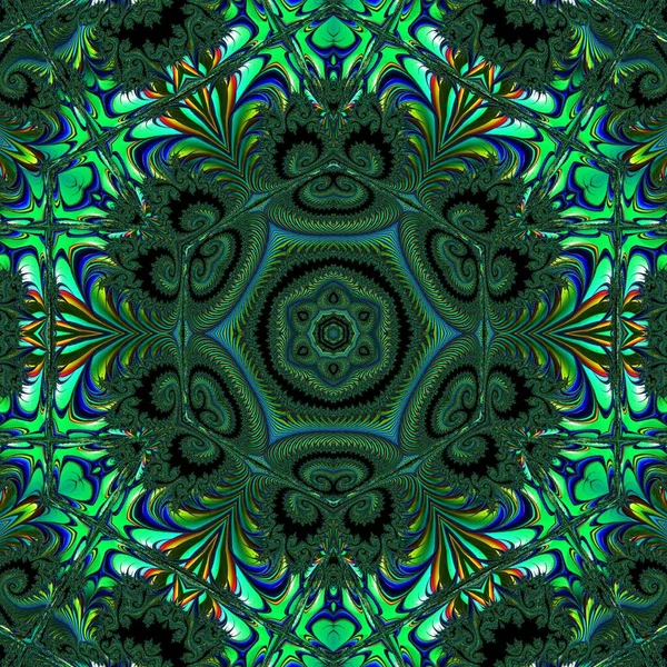 Abstract Computer Generated Fractal Design Fractal Padrão Interminável Fractais São — Fotografia de Stock