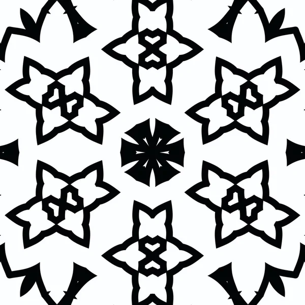 Complex Kaleidoscope Mandala Coloring Book Black Lines White Background Abstract — Stock Photo, Image