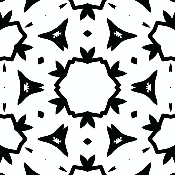 Complex Kaleidoscope Mandala Coloring Book Black Lines White Background Abstract — Stockfoto