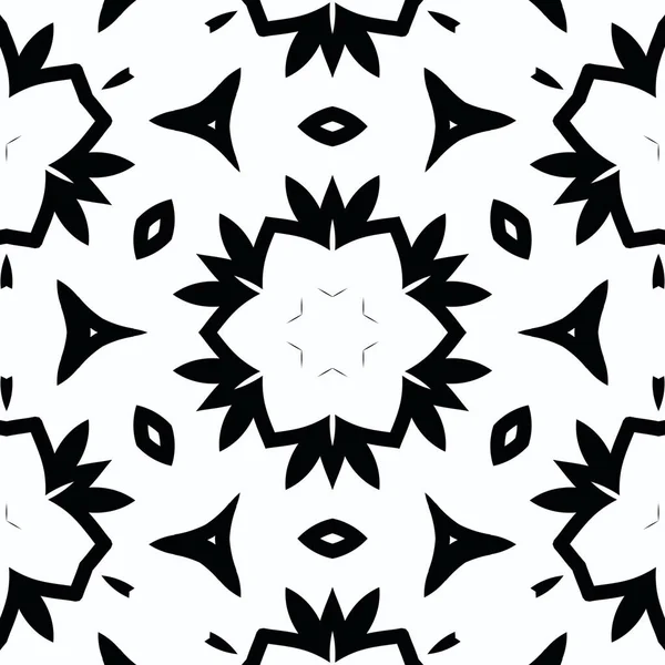 Complex Kaleidoscope Mandala Coloring Book Black Lines White Background Abstract — Stockfoto