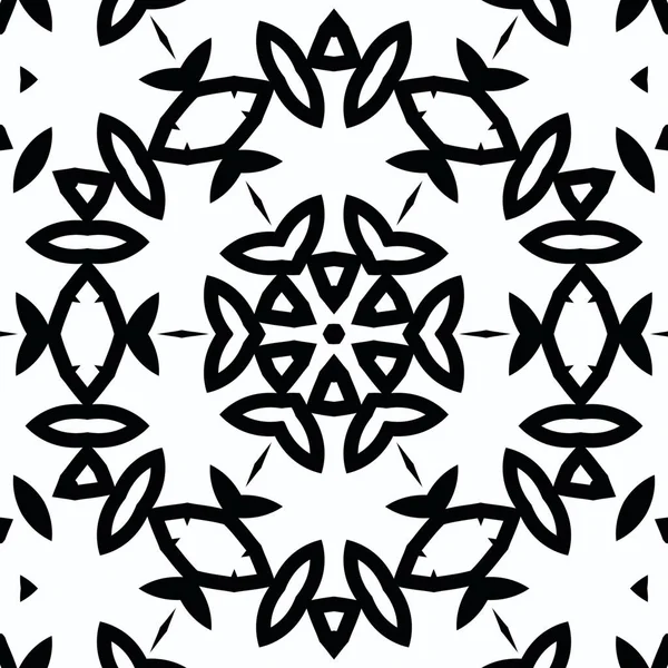 Complex Kaleidoscope Mandala Coloring Book Black Lines White Background Abstract — Stock Photo, Image