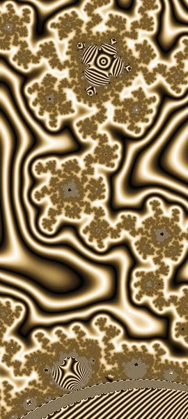 Abstract Computergegenereerd Fractaal Ontwerp Een Fractal Een Nooit Eindigend Patroon — Stockfoto