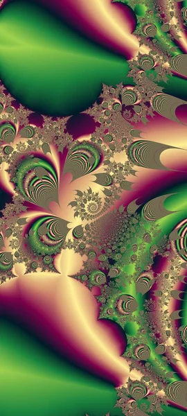 Abstract Computer Generated Fractal Design Fractal Never Ending Pattern Fractals — Stock Photo, Image