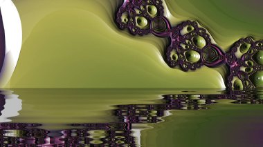 Soyut Bilgisayar Fraktal Tasarımı. Fraktal hiç bitmeyen bir desen. Fraktallar, farklı ölçeklerde kendine benzeyen sonsuz derecede karmaşık kalıplardır. Cep telefonu duvar kağıdı için harika.