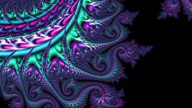 Soyut Bilgisayar Fraktal Tasarımı. Fraktal hiç bitmeyen bir desen. Fraktallar, farklı ölçeklerde kendine benzeyen sonsuz derecede karmaşık kalıplardır. Cep telefonu duvar kağıdı için harika.