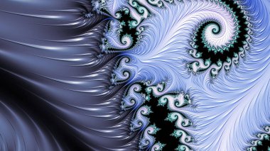 Soyut Bilgisayar Fraktal Tasarımı. Fraktal hiç bitmeyen bir desen. Fraktallar, farklı ölçeklerde kendine benzeyen sonsuz derecede karmaşık kalıplardır. Cep telefonu duvar kağıdı için harika.