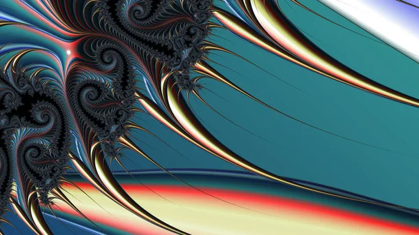 Abstract Computer Generat Design Fractal Fractal Este Model Nesfârşit Fractalii — Fotografie, imagine de stoc