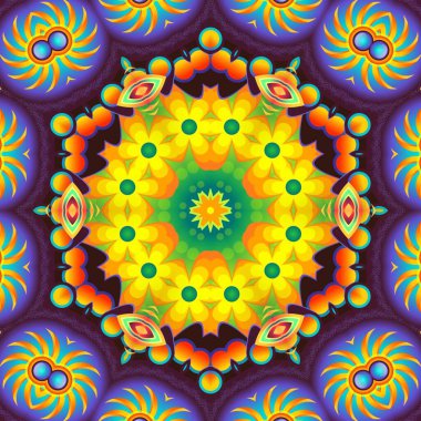 Soyut Bilgisayar Fraktal Tasarımı. Fraktal hiç bitmeyen bir desen. Fraktallar, farklı ölçeklerde kendine benzeyen sonsuz derecede karmaşık kalıplardır. Cep telefonu duvar kağıdı için harika.