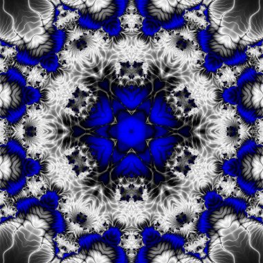 Soyut Bilgisayar Fraktal Tasarımı. Fraktal hiç bitmeyen bir desen. Fraktallar, farklı ölçeklerde kendine benzeyen sonsuz derecede karmaşık kalıplardır. Cep telefonu duvar kağıdı için harika.