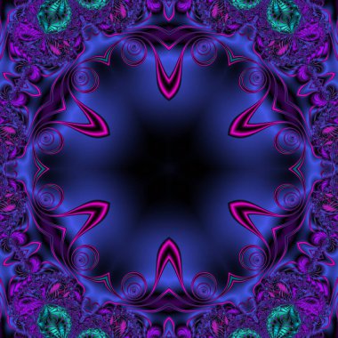 Soyut Bilgisayar Fraktal Tasarımı. Fraktal hiç bitmeyen bir desen. Fraktallar, farklı ölçeklerde kendine benzeyen sonsuz derecede karmaşık kalıplardır. Cep telefonu duvar kağıdı için harika.