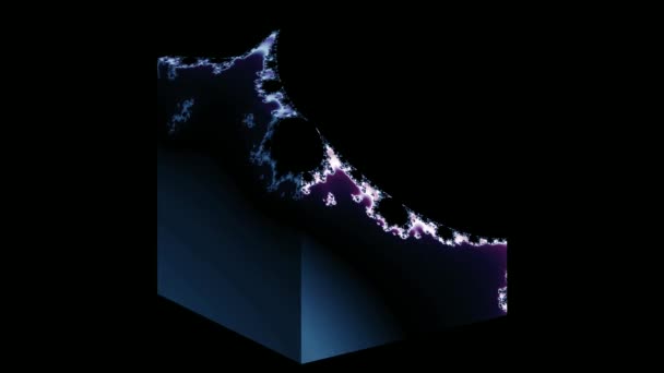 Komputer Abstrak Menghasilkan Desain Fraktal Fraktal Adalah Pola Yang Tidak — Stok Video