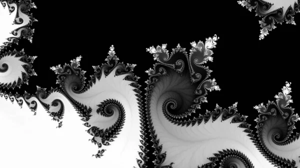 Resumen Diseño Fractal Generado Por Ordenador Fractal Patrón Interminable Los — Foto de Stock