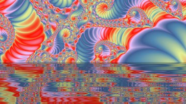 Soyut Bilgisayar Fraktal Tasarımı. Fraktal hiç bitmeyen bir desen. Fraktallar, farklı ölçeklerde kendine benzeyen sonsuz derecede karmaşık kalıplardır. Cep telefonu duvar kağıdı için harika.