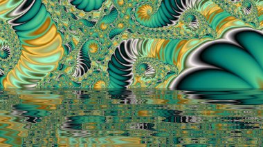 Soyut Bilgisayar Fraktal Tasarımı. Fraktal hiç bitmeyen bir desen. Fraktallar, farklı ölçeklerde kendine benzeyen sonsuz derecede karmaşık kalıplardır. Cep telefonu duvar kağıdı için harika.