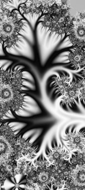 Soyut Bilgisayar Fraktal Tasarımı. Fraktal hiç bitmeyen bir desen. Fraktallar, farklı ölçeklerde kendine benzeyen sonsuz derecede karmaşık kalıplardır. Cep telefonu duvar kağıdı için harika.