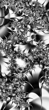 Soyut Bilgisayar Fraktal Tasarımı. Fraktal hiç bitmeyen bir desen. Fraktallar, farklı ölçeklerde kendine benzeyen sonsuz derecede karmaşık kalıplardır. Cep telefonu duvar kağıdı için harika.