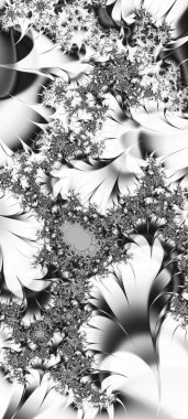 Soyut Bilgisayar Fraktal Tasarımı. Fraktal hiç bitmeyen bir desen. Fraktallar, farklı ölçeklerde kendine benzeyen sonsuz derecede karmaşık kalıplardır. Cep telefonu duvar kağıdı için harika.