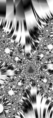 Soyut Bilgisayar Fraktal Tasarımı. Fraktal hiç bitmeyen bir desen. Fraktallar, farklı ölçeklerde kendine benzeyen sonsuz derecede karmaşık kalıplardır. Cep telefonu duvar kağıdı için harika.