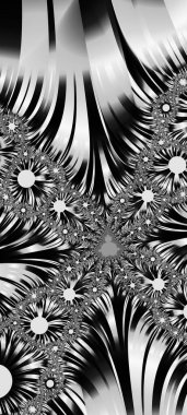 Soyut Bilgisayar Fraktal Tasarımı. Fraktal hiç bitmeyen bir desen. Fraktallar, farklı ölçeklerde kendine benzeyen sonsuz derecede karmaşık kalıplardır. Cep telefonu duvar kağıdı için harika.