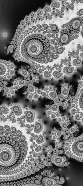 Abstract Computergegenereerd Fractaal Ontwerp Een Fractal Een Nooit Eindigend Patroon — Stockfoto