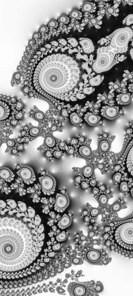 Abstract Computergegenereerd Fractaal Ontwerp Een Fractal Een Nooit Eindigend Patroon — Stockfoto