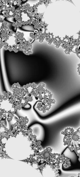 Abstract Computergegenereerd Fractaal Ontwerp Een Fractal Een Nooit Eindigend Patroon — Stockfoto