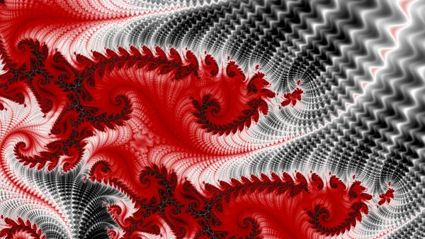 Abstract Computergegenereerd Fractaal Ontwerp Een Fractal Een Nooit Eindigend Patroon — Stockfoto