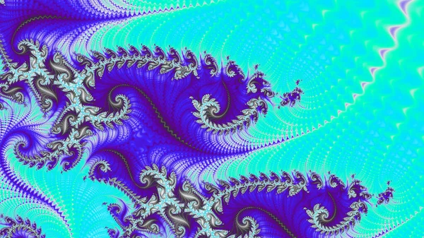 Resumen Diseño Fractal Generado Por Ordenador Fractal Patrón Interminable Los — Foto de Stock