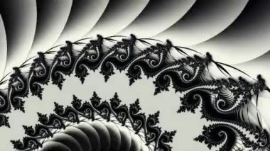 Soyut Bilgisayar Fraktal Tasarımı. Fraktal hiç bitmeyen bir desen. Fraktallar, farklı ölçeklerde kendine benzeyen sonsuz derecede karmaşık kalıplardır. Cep telefonu duvar kağıdı için harika.