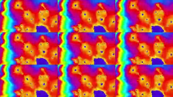 Abstraktes Computer Generiertes Fraktal Design Ein Fraktal Ist Ein Endloses — Stockvideo