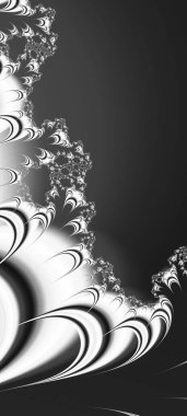 Soyut Bilgisayar Fraktal Tasarımı. Fraktal hiç bitmeyen bir desen. Fraktallar, farklı ölçeklerde kendine benzeyen sonsuz derecede karmaşık kalıplardır. Cep telefonu duvar kağıdı için harika.