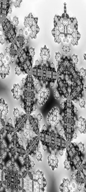 Soyut Bilgisayar Fraktal Tasarımı. Fraktal hiç bitmeyen bir desen. Fraktallar, farklı ölçeklerde kendine benzeyen sonsuz derecede karmaşık kalıplardır. Cep telefonu duvar kağıdı için harika.