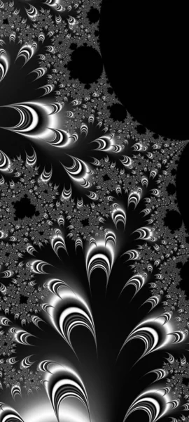 Abstract Computergegenereerd Fractaal Ontwerp Een Fractal Een Nooit Eindigend Patroon — Stockfoto