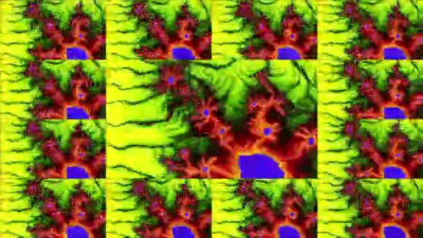 Abstraktes Computer Generiertes Fraktal Design Ein Fraktal Ist Ein Endloses — Stockvideo