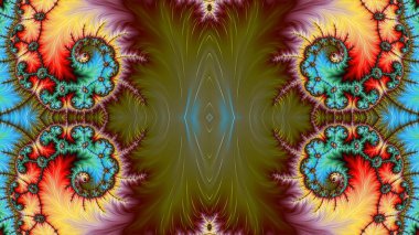 Soyut Bilgisayar Fraktal Tasarımı. Fraktal hiç bitmeyen bir desen. Fraktallar, farklı ölçeklerde kendine benzeyen sonsuz derecede karmaşık kalıplardır. Cep telefonu duvar kağıdı için harika.