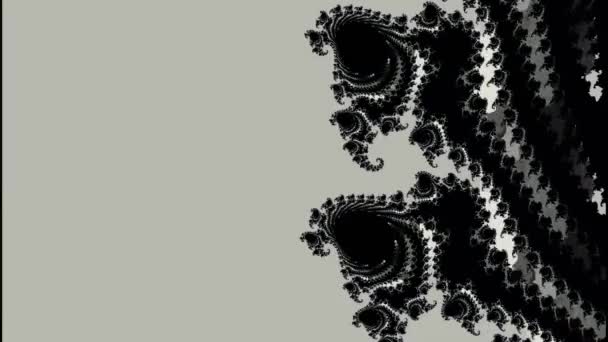 Abstract Computergegenereerd Fractaal Ontwerp Een Fractal Een Nooit Eindigend Patroon — Stockvideo